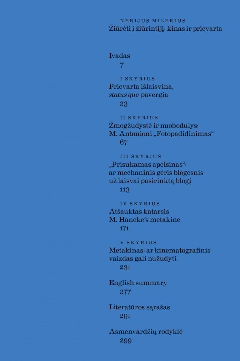Žiūrėti į žiūrintįjį: kinas ir prievarta
